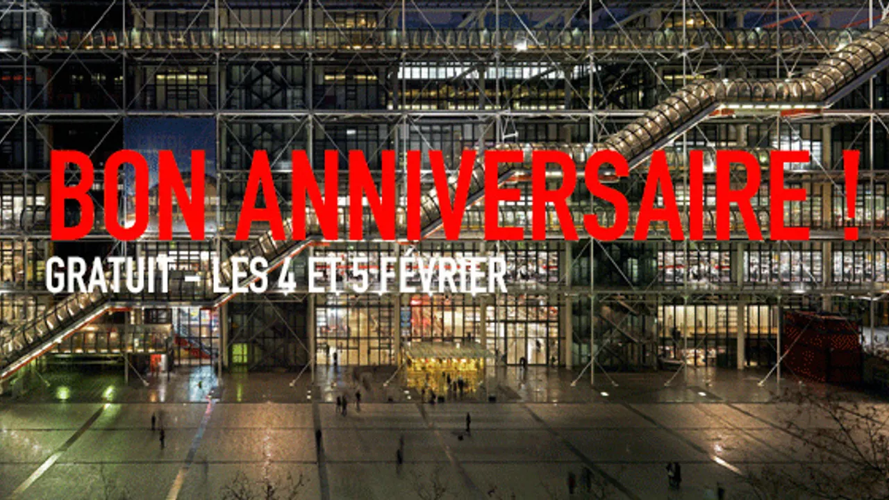 Le Centre Georges Pompidou fête ses 40 ans