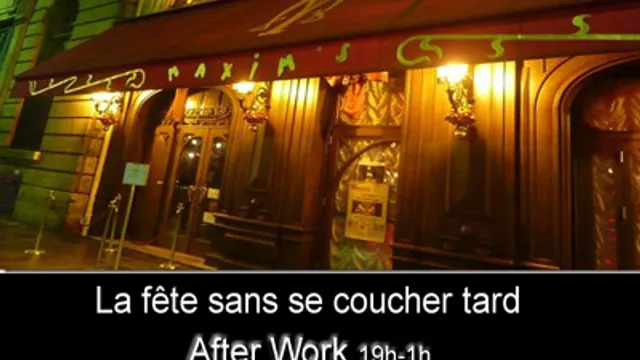 AFTER WORK @ HOTEL PARTICULIER MAXIM'S