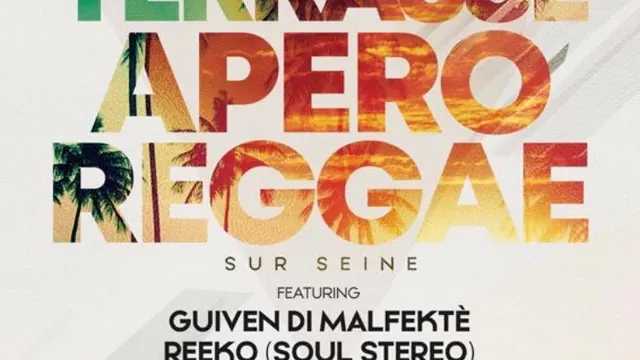 Afterwork apero reggae summerboat rooftop party