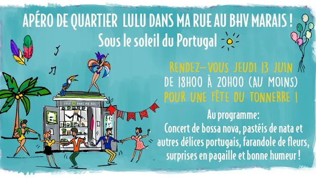 Apéro de quartier au quai de la Verrerie du BHV Marais