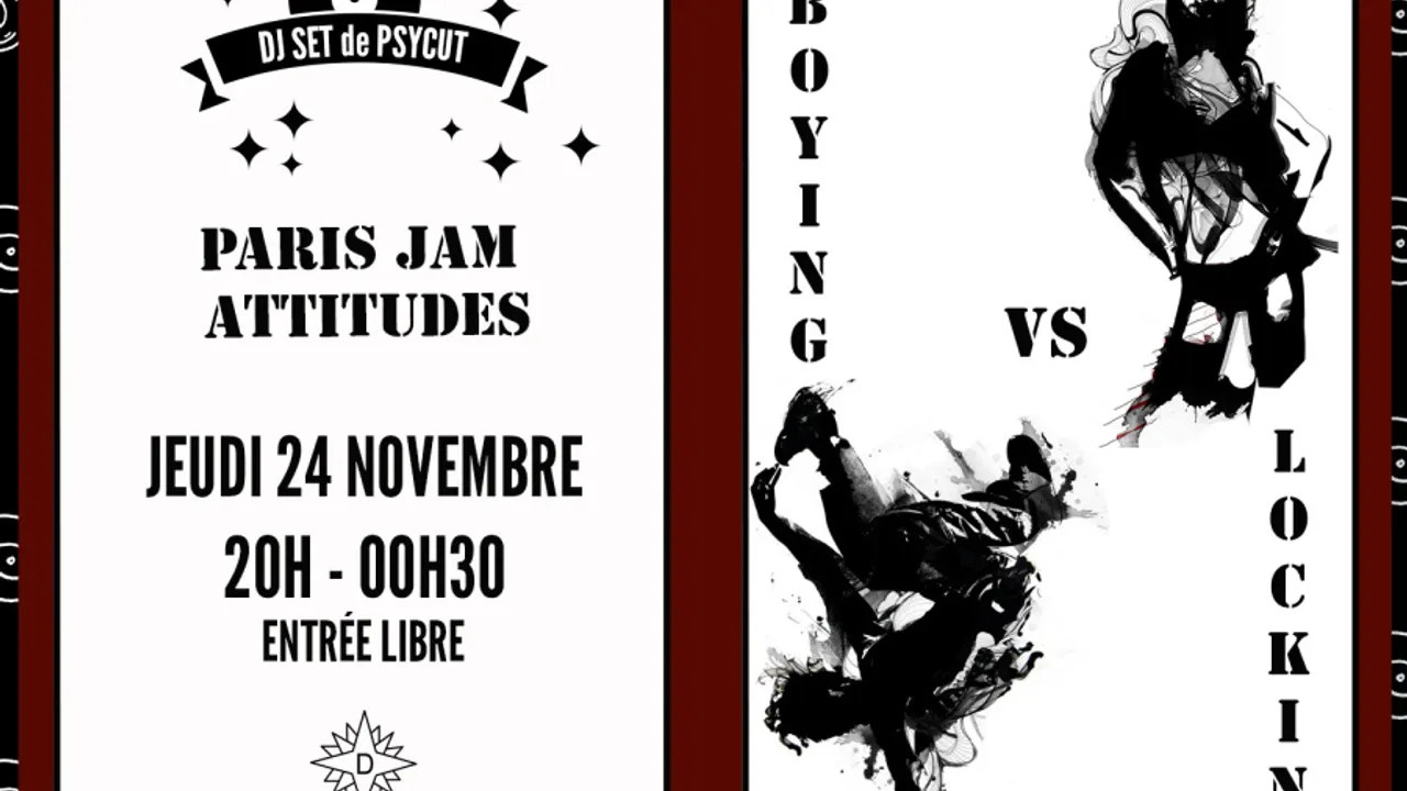 Paris Jam Attitude// Bboying vs Locking