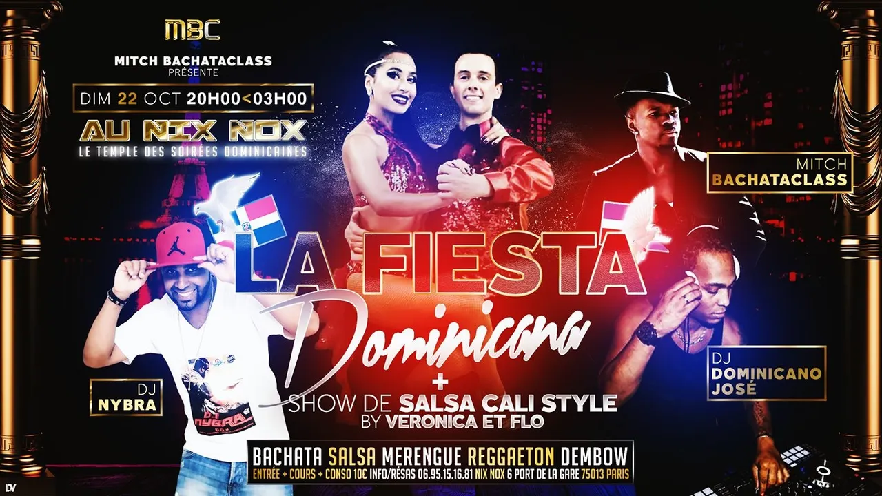 Fiesta Dominicana + Show De Salsa Cali Style By Veronica & Flo