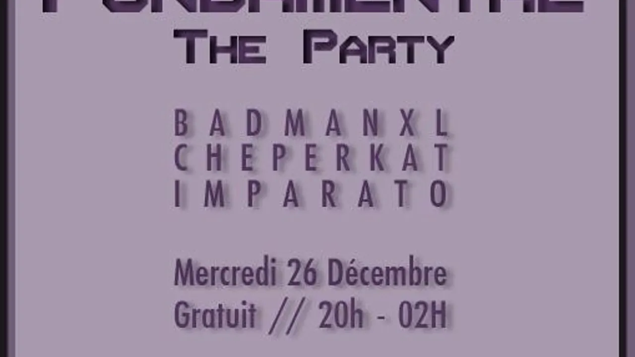 Planet X présente Techno Fundamental, the party