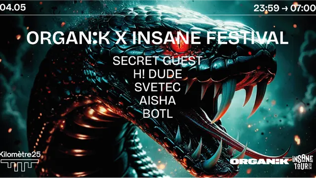 ORGANIK X INSANE x KM25 : H! DUDE, SVETEC, AISHA & more
