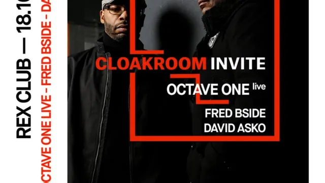 Cloakroom Invite: Octave One Live, Fred Bside, David Asko