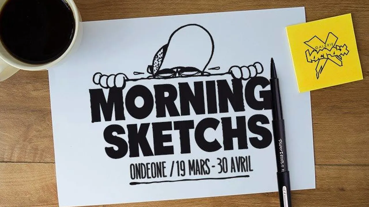 "Morning Sketchs" by Ondeone   L'expo' anniversaire s'installe à Belleville !