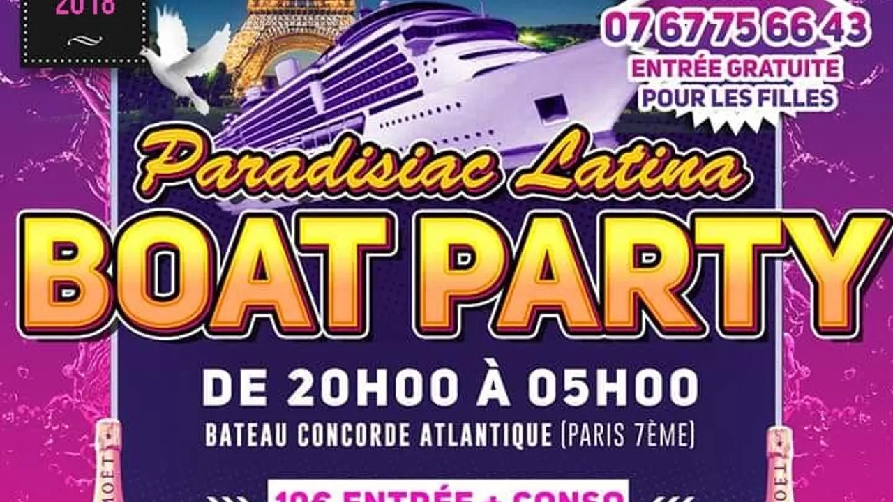 Paradisiac BOAT Latino Fille = Entrée Gratuite