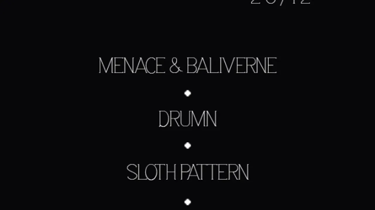 OFF GROUND : MENACE & BALIVERNE, DRUMN, SLOTH PATTERN + GUEST