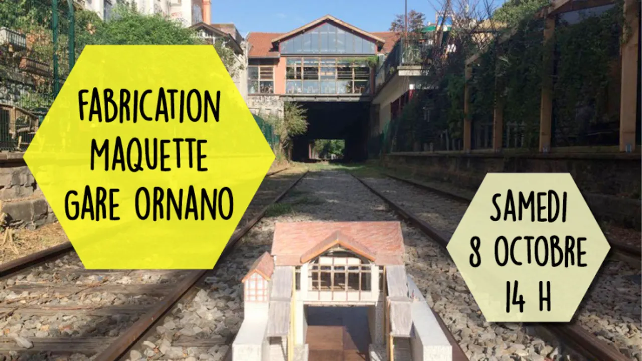 Fabrication de la Gare Ornano (la REcyclerie) en maquette