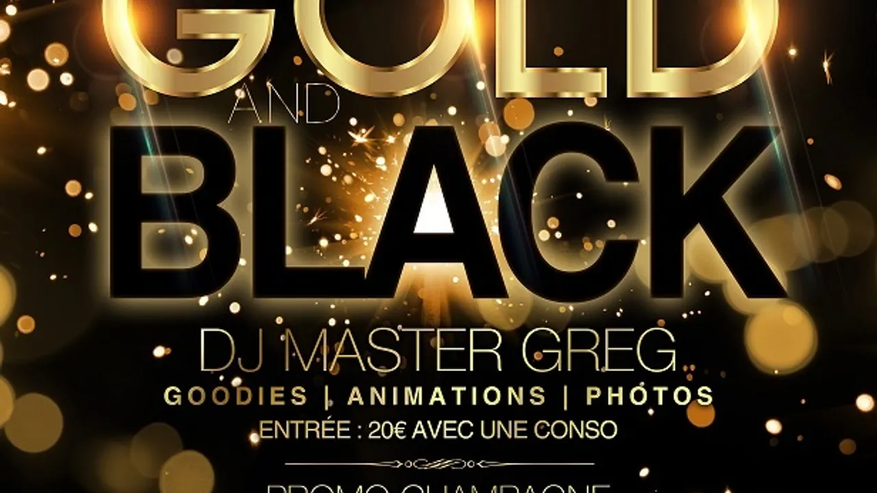 Réveillon : Gold & Black with Dj Master Greg