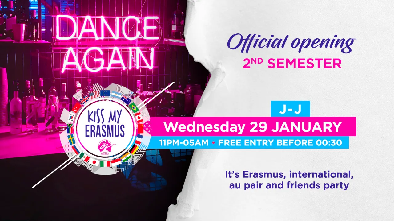 KISS MY ERASMUS (Full Party - Official Opening 2nd Semester)