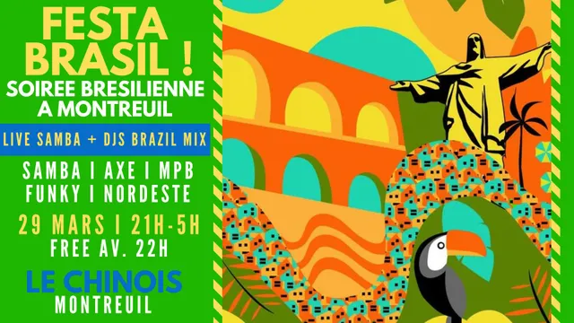 Festa Brasil ! Live Samba + Clubbing Funk Rio & Brazil vibes Party