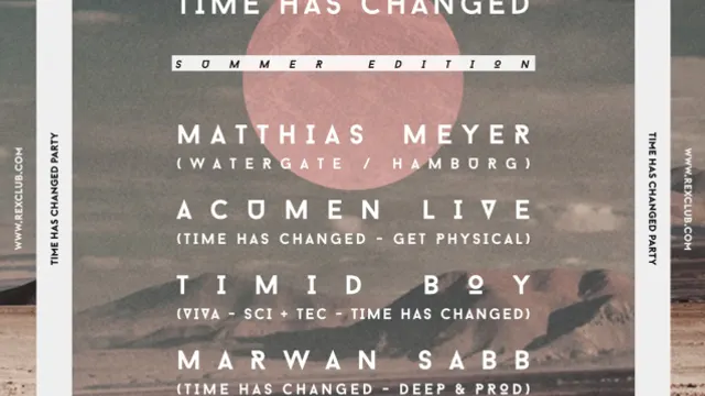 Time Has Changed Summer Time Party
