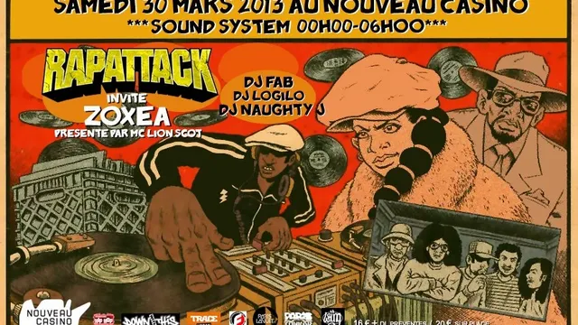 Rapattack Sound System invite ZOXEA
