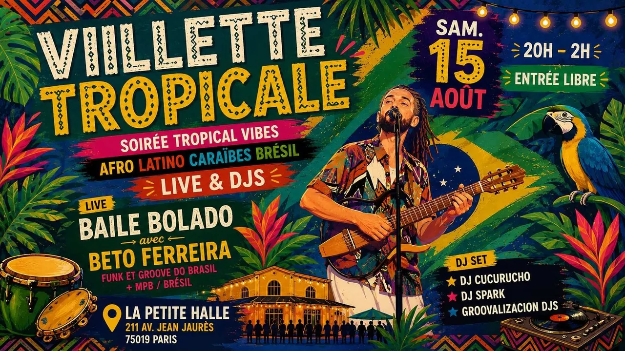 Villette Tropicale spécial été '26 I Live & Djs