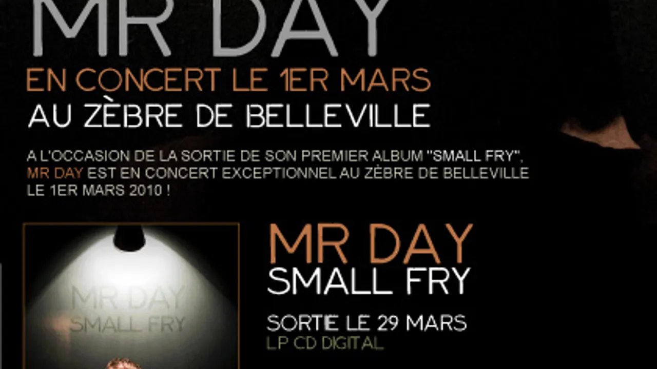 Mr.Day live au zèbre de belleville
