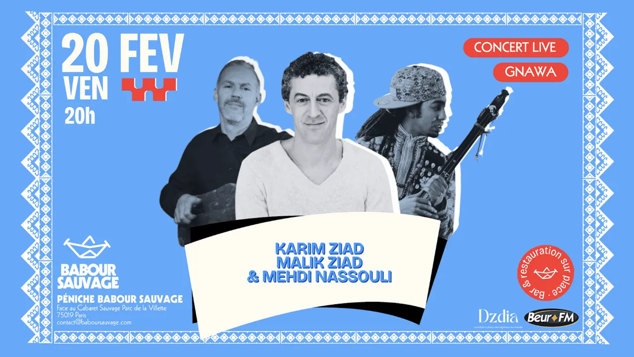 Karim Ziad, Mehdi Nassouli, Malik Ziad En Trio