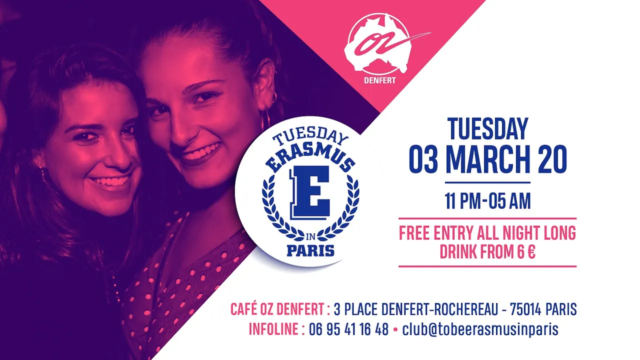 TUESDAY ERASMUS IN PARIS