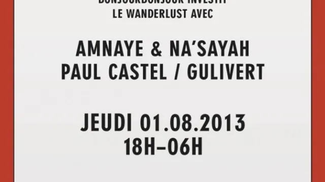 Bonjour Bonjour investit le Wanderlust