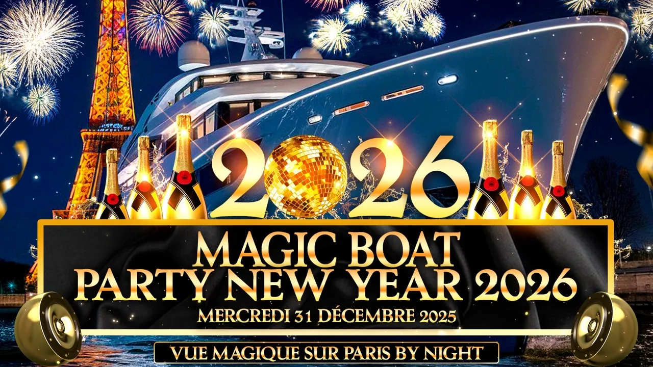 MAGIC PARIS BOAT PARTY SUR LA SEINE NEW YEAR 2026