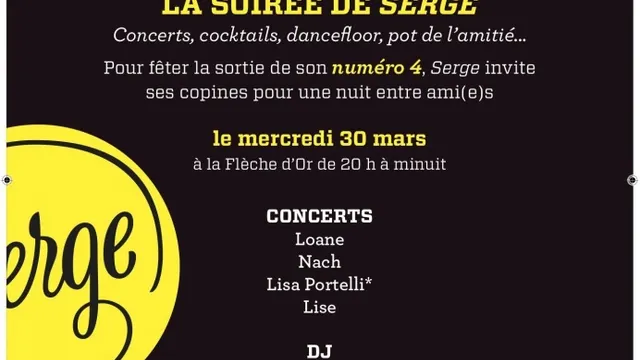Soirée Serge avec Loane + Lisa Portelli + Nach...