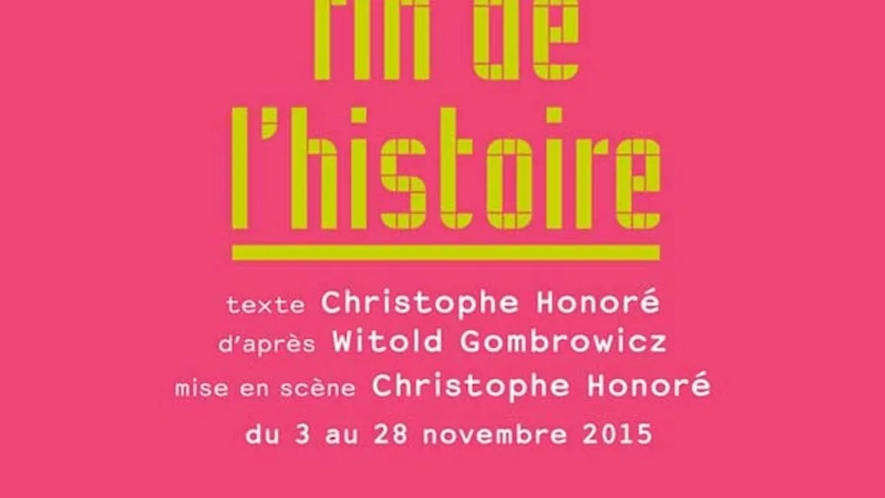 Fin de l'Histoire de Christophe Honoré