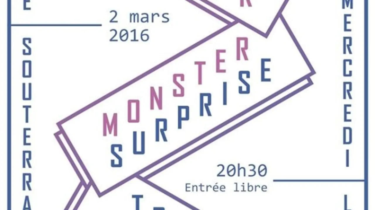 MERCREDI LABEL // La Souterraine:  TROTSKI NAUTIQUE + MONSTER SURPRISE + TITUS D'ENFER