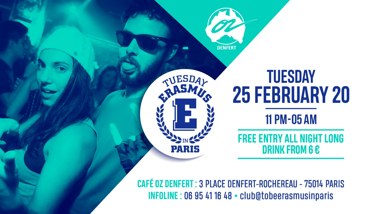 TUESDAY ERASMUS IN PARIS