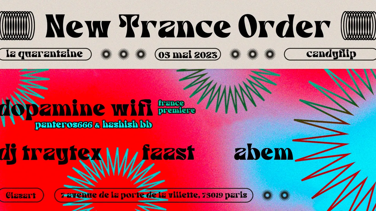 NEW TRANCE ORDER w/ Panteros666, Hashish bb, DJ Traytex