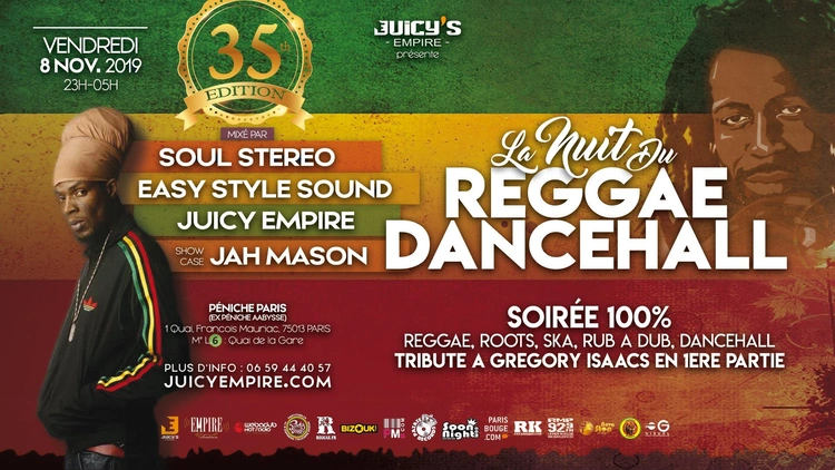 La nuit du reggae dancehall tribute a gregory Isaacs jah mason en showcase
