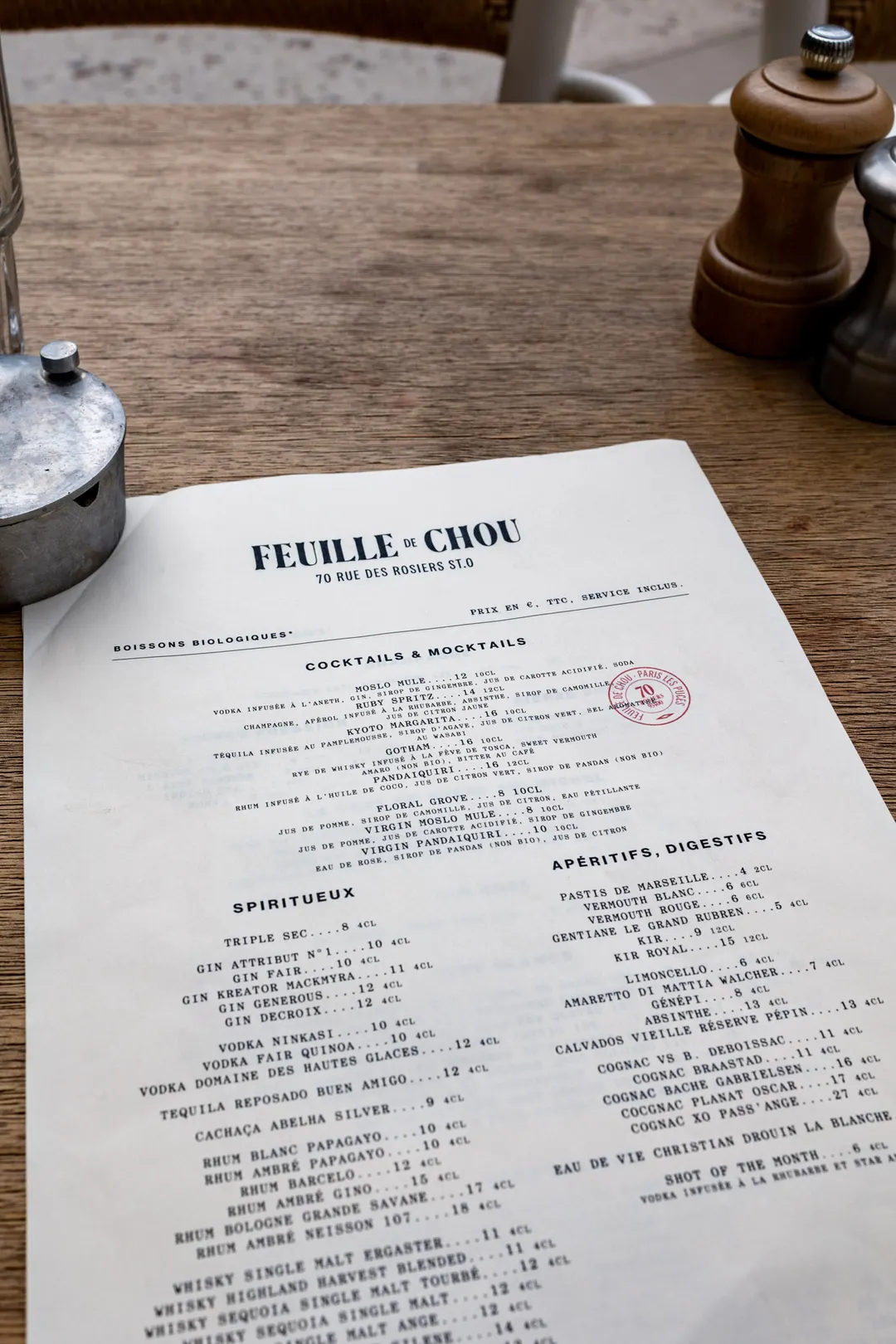 Feuille de Chou Restaurant Saint-Ouen