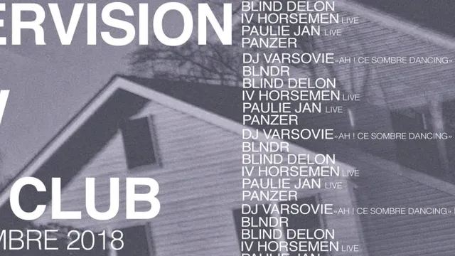 Intervision X Raw: Blind Delon, IV Horseman Live, Paulie JAN Live, Panzer, DJ Varsovie, BLNDR
