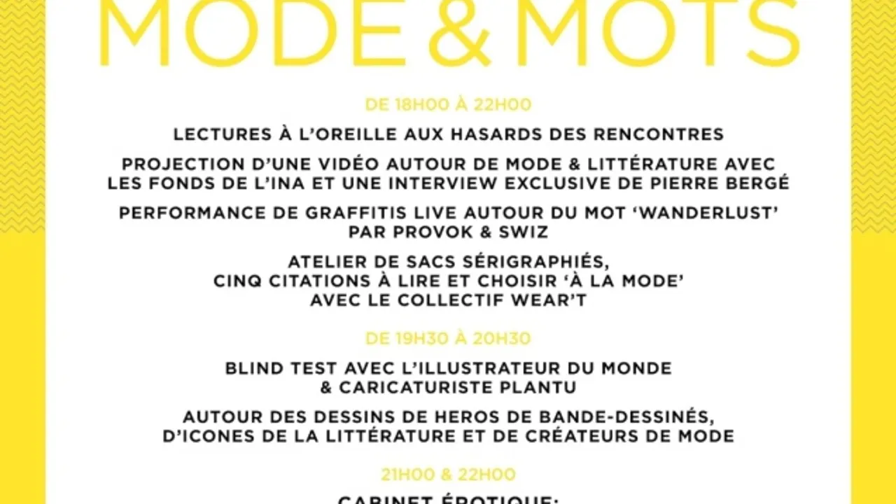Sur Mesure Workshops : MODE & MOTS @ Wanderlust