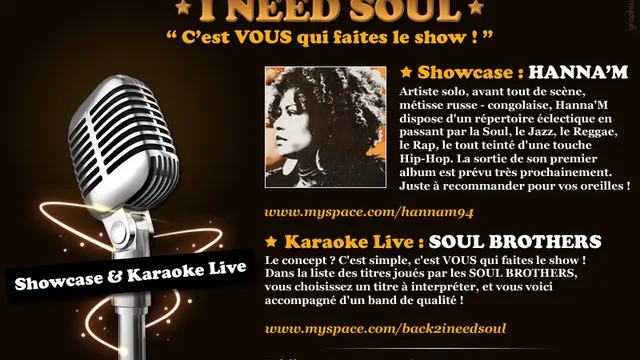 I need Soul !! Live & Soul Karaoké