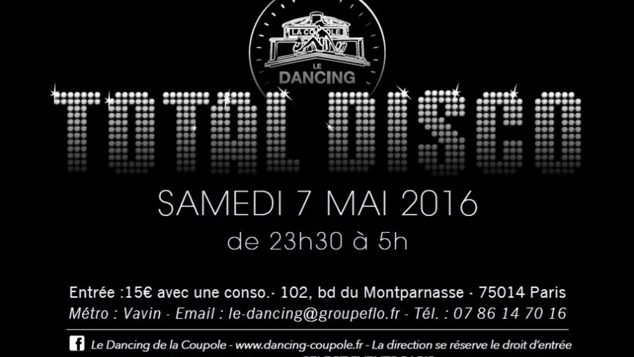 Soirée TOTAL DISCO