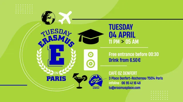 TUESDAY ERASMUS IN PARIS