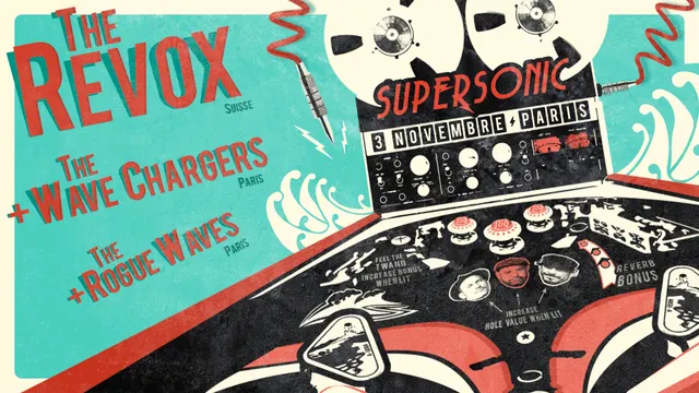 The Revox • The Wave Chargers • The Rogue Waves / Free entrance