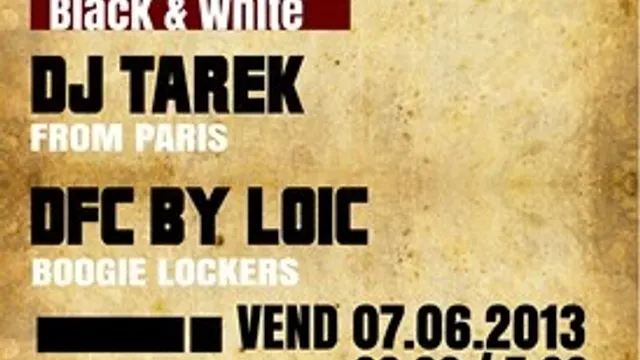 Party a la maison Special Noir et Blanc