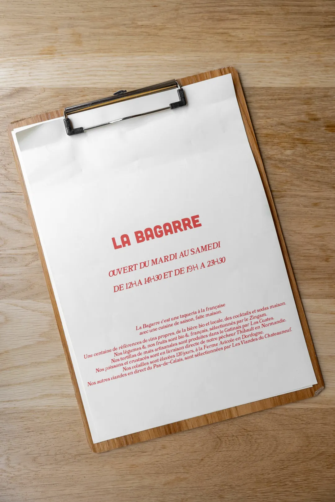 La Bagarre Restaurant Paris