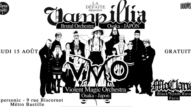 Vampillia • VMO • Mcclane / Supersonic (Entrée gratuite)