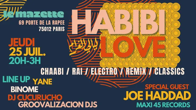 Habibi Love ~ Oriental vibes Party sur Seine open air & clubbing !!