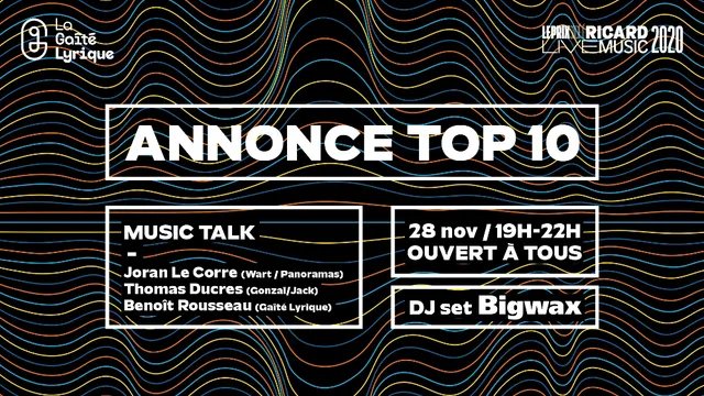 Prix Société Ricard Live Music – Annonce TOP 10