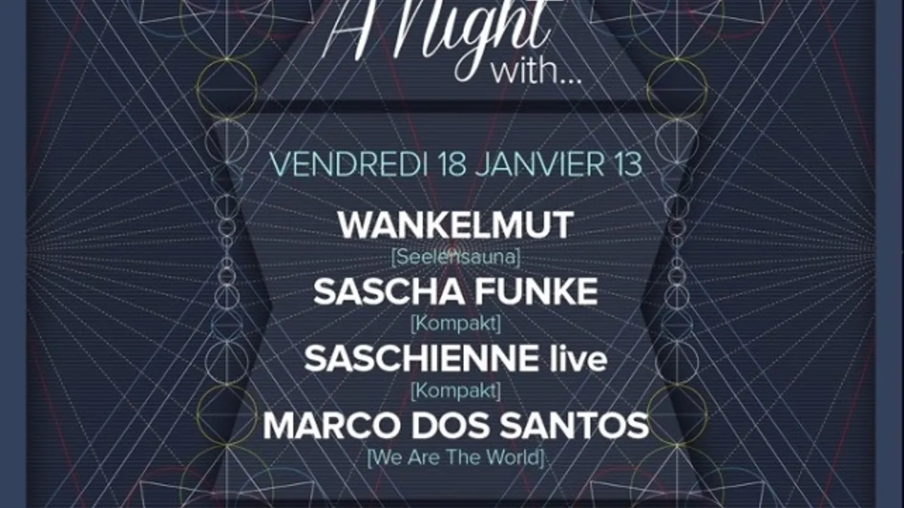 A Night with… Wankelmut, Sascha Funke, Saschienne Live & Marco Dos Santos
