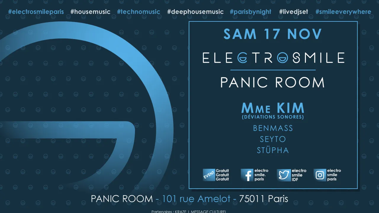 Electrosmile with Mme KIM (Déviations Sonores) at Panic Room