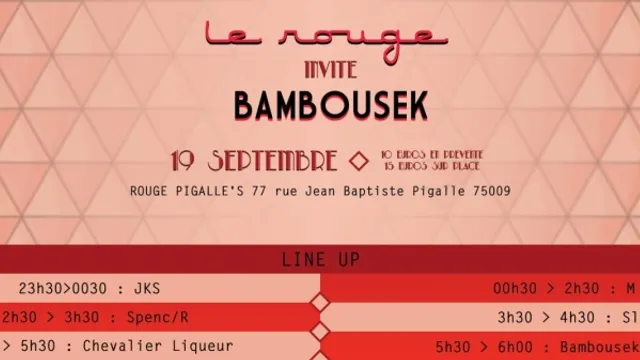 Le Rouge invite Bambousek records