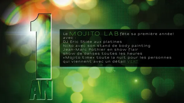 ANNIVERSAIRE DU MOJITO LAB PARIS