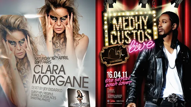 CLARA MORGANE au LOFT & MEDHY CUSTOS à L'HACIENDA