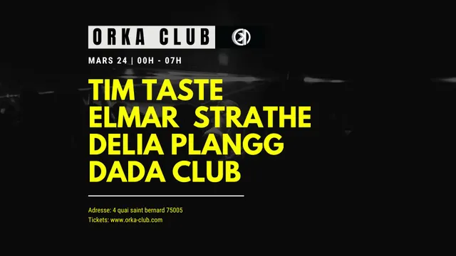 ORKA mit TIM TASTE / ELMAR STRATHE / DELIA PLANGG / DADA CLUB