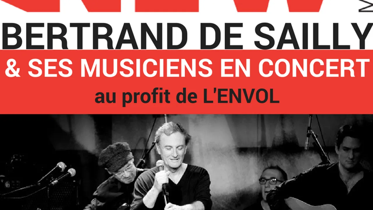 Concert de Bertrand de Sailly au profit de l'ENVOL