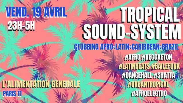 Tropical Sound-System ~ Brazil ÷ Latino ÷ Afro ÷ Caribbean ÷ Urban Tropical Party !!